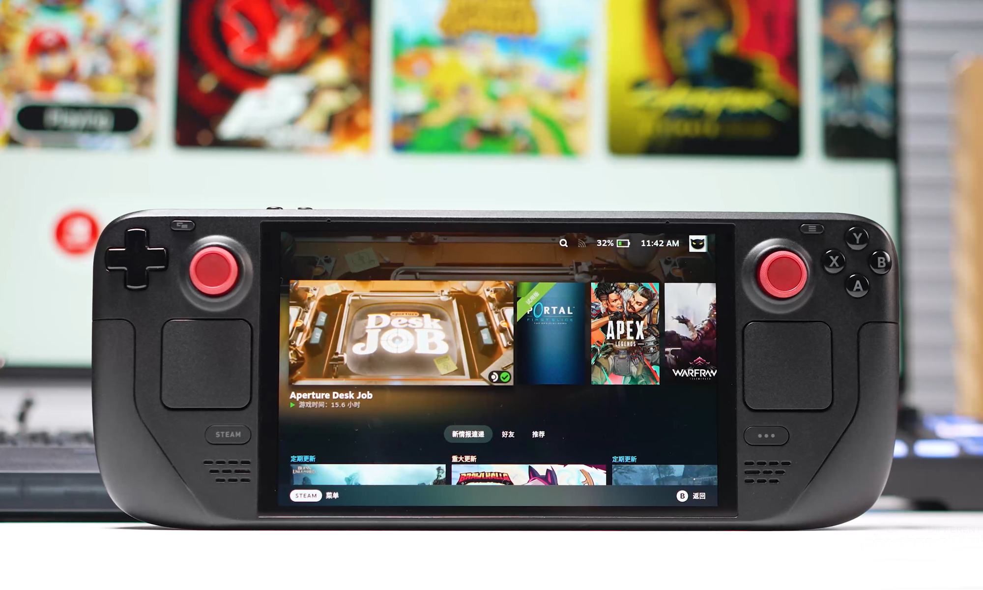 Amazon.com: eXtremeRate Replacement Thumbsticks for Steam Deck LCD